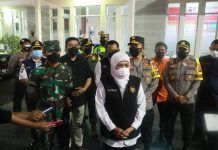Antisipasi Kerumunan di Malam Pergantian Tahun, Forkopimda Jatim Cek Pos Pengamanan