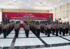Kapolresta Sidoarjo Pimpin Upacara Kenaikan Pangkat 131 Anggota