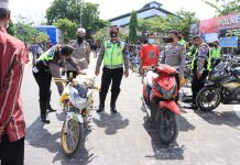 Diamankan Saat Konvoi Malam Tahun Baru, Puluhan Kendaraan Dikembalikan, Pelanggar Dihadirkan Bersama Orang Tuanya