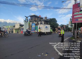Anggota Polsek Karangploso Laksanakan Poros Pagi Sebagai Wujud Pelayanan Kepada Masyarakat