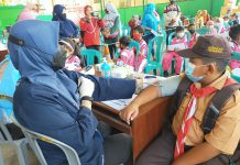 Vaksinasi Merdeka, Polres Malang Terus Gelar Vaksinasi Anak Sekolah Dasar