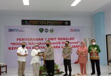 Rs Bhayangkara Lumajang Terima Bantuan Robot Penangkal Omicron dari BNI
