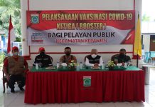 Kapolsek Kepanjen Terima Kunjungan Forkopimda Kabupaten Malang, Tinjau Vaksinasi Serentak