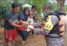 Polres Pasuruan Kota Bersama Instasi Terkait Berikan Bantuan Warga Terdampak Banjir