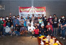 Perkuat Sinergitas, Polisi Ngopi Bareng Media Piramida Sidoarjo