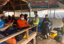 Satlantas Polres Malang Sosialisasikan Prokes dan Himbauan Kamseltibcar Lantas