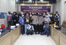 Peringati HPN 2022, Kapolres Tulungagung Gelar PIRAMIDA dan Potong Tumpeng