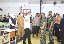 Forkopimda Jatim Cek Tempat Isoter Untuk Masyarakat Surabaya Raya