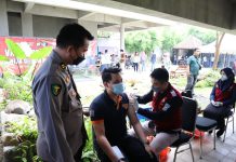 Polresta Banyuwangi Melaksanakan Arahan Kapolri Tingkatkan Akselerasi Vaksinasi