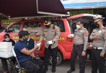 Long Weekend, Polresta Sidoarjo Layani Vaksinasi Booster di Rest Area Tol