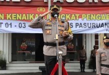 Kapolres Pasuruan Pimpin Apel Gelar Pasukan Ops Keselamatan Semeru 2022