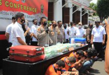 46,6 Kg Sabu Dan 4.000 Pil Koplo Berhasil di Amankan Satresnarkoba Polrestabes Surabaya