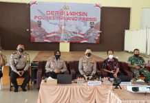 Tinjau Vaksinasi Serentak, Kapolres Malang: Fasilitasi Masyarakat yang Akan Vaksin