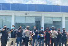 Satlantas Polresta Mojokerto Gandeng Komunitas Club Otomotif Kampanyekan Prokes di Jatim