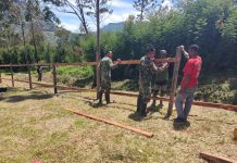 Semangat Pengabdian Dan Kebersamaan Prajurit Satgas 412 Kostrad Di Pedalaman Papua
