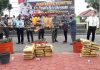 Kembali, Polres Muba Musnakan 100 Kg Ganja dan 1.7 Kg Sabu