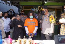 Rumah Produksi Miras Oplosan di Krembung Digerebek Satresnarkoba Polresta Sidoarjo