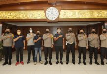 Kapolda Jatim Menerima Audiensi mainsepeda.com dan DBL Indonesia