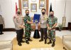 Tingkatkan Sinergitas TNI Polri, Kapolda Jatim sambut Kunjungan Kehormatan Dankodiklatal