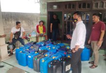 Pelihara Kamtibmas,Polres Kediri Kota Berhasil Amankan 140 Jerigen Ciu