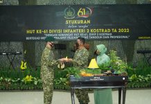 Syukuran HUT Ke-61 Divif 2 Kostrad TA 2022