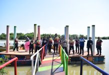 Lebaran Hari Kedua, Kapolresta Sidoarjo Pantau Objek Wisata Bahari Tlocor