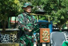 Kasdivif 2 Kostrad Buka Latihan Pratugas Satgas Yonif Raider 514/SY/9/2 Kostrad TA 2022