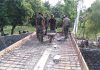 Satgas TMMD lakukan Pengecoran Jembatan Penghubung