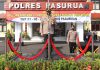 Kapolres Pasuruan Pimpin Upacara Kenaikan Pangkat Pengabdian TMT 01 Mei 2022