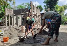 Perbaikan Mushola Terus Dikebut Satgas TMMD ke 113