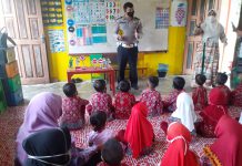 Satlantas Polres Aceh Selatan Kenalkan Rambu Lalu lintas Kepada Siswa TK