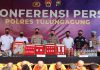 Selama Dua Bulan, Polres Tulungagung Berhasil Mengungkap 31 Kasus Narkotika