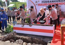 Waka Polri Letakkan Batu Pertama Pembangunan Masjid Di Kediri