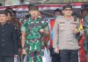Bersama Menteri Agama RI, Kapolres Pasuruan Hadiri Rakornas Banser Di Tosari Kabupaten Pasuruan