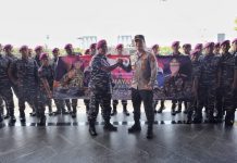 Polda Jatim “Dikepung” Prajurit TNI AL dari berbagai Kesatuan di Jatim pada 1 Juli 2022