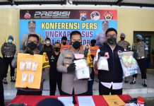 Polresta Sidoarjo Berhasil Amankan 3 Tersangka Pengedar Sabu Jaringan Bali