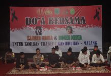 Polres Pasuruan Gelar Doa Bersama Dengan Para Suporter Untuk Korban Tragedi Kanjuruhan