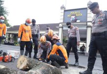 Polres Kediri Kota Tingkatkan Kemampuan Penanggulangan Bencana