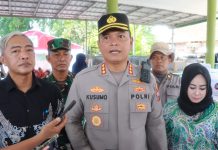 Kapolresta Sidoarjo Pastikan Efektifitas Posko dan Dapur Umum di Lokasi Bencana Puting Beliung