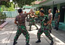 Babinsa Kodim 0819 rutin latihan Bela Diri Yong Moodo