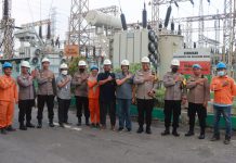 Pastikan Paoskan Listrik Aman Jelang KTT G20, Kapolresta Sidoarjo Tinjau UIT PLN Taman