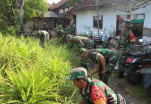 Kerahkan Personil Kodim 0819 Pasuruan Gelar Karya Bakti TNI