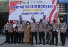 Menjelang Nataru, Kapolres Pasuruan Lakukan Monitoring Gebyar Vaksin Booster Presisi