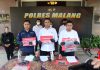 Polres Malang Berhasil Amankan Tersangka Pelemparan Bondet Rumah Petugas Lapas