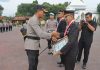 Kapolres Pasuruan Pimpin Upacara Kenaikan Pangkat Reguler, Pengabdian, PNS, dan Wisuda Purna Bakti Anggota Polres Pasuruan