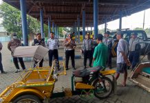 Sinergitas Polres Pasuruan Kota Bersama Dishub Sosialisaikan Larangan Bentor Beroperasi