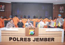 Polres Jember Tetapkan 22 Orang Tersangka Penambang Emas Ilegal
