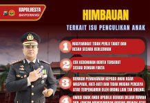 Kapolresta Banyuwangi Ingatkan Para Orang Tua Terkait Beredarnya Isu Penculikan Anak
