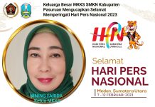 Ketua MKKS SMKN se-kabupaten Pasuruan Mengucapkan Selamat Hari Pers Nasional Tahun 2023 