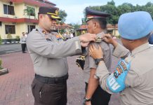 Waka Polres Pasuruan Pimpin Upacara Kenaikan Pangkat AKP ke Kompol